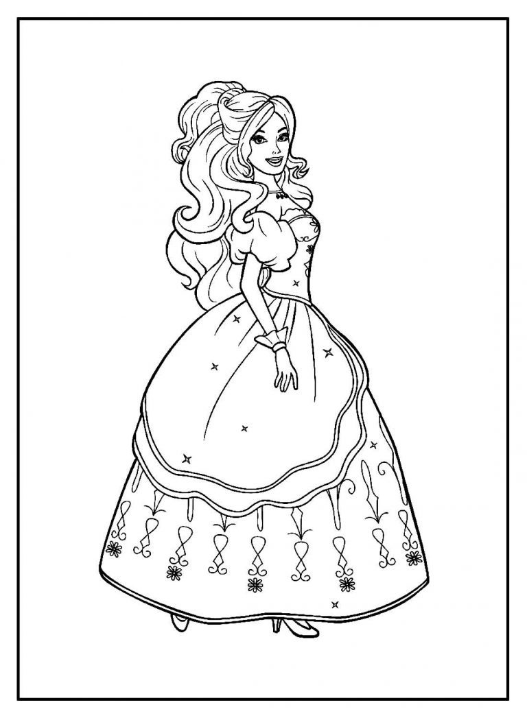 30+ Desenhos da Barbie para imprimir e colorir - Como fazer em casa