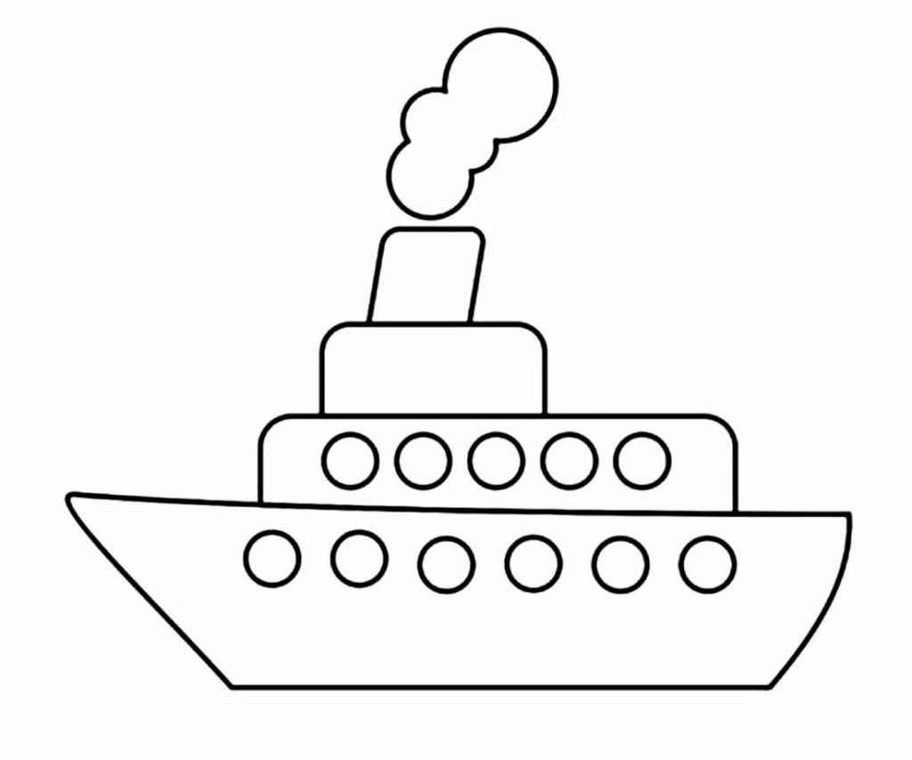 30+ Desenhos de Barcos e Navios para colorir - Como fazer em casa