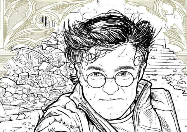 desenhos de harry potter para colorir