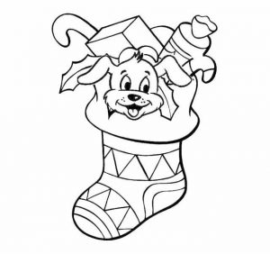 100+ Desenhos de Meias de Natal para colorir - Como fazer em casa