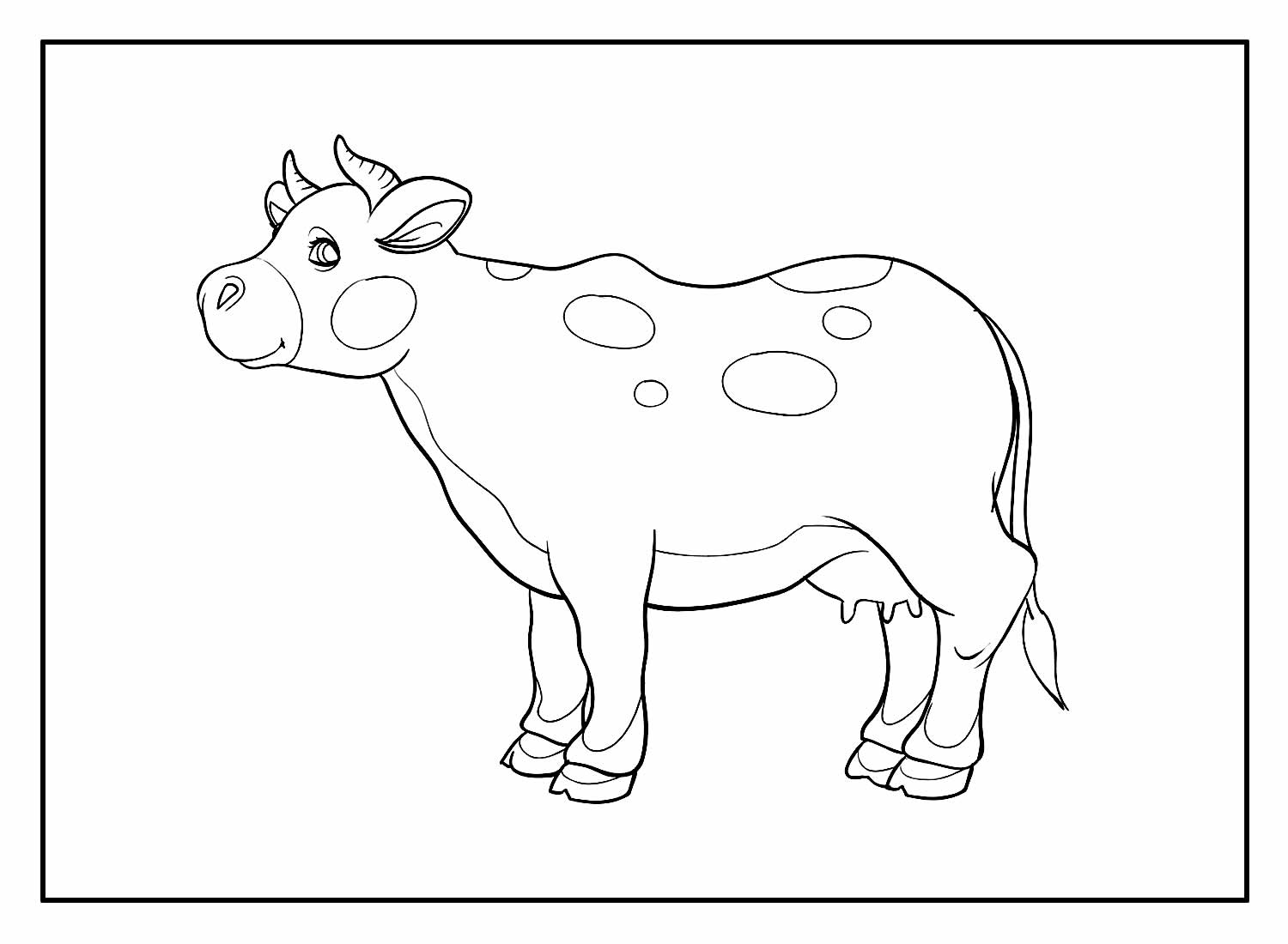 Vaca para colorir