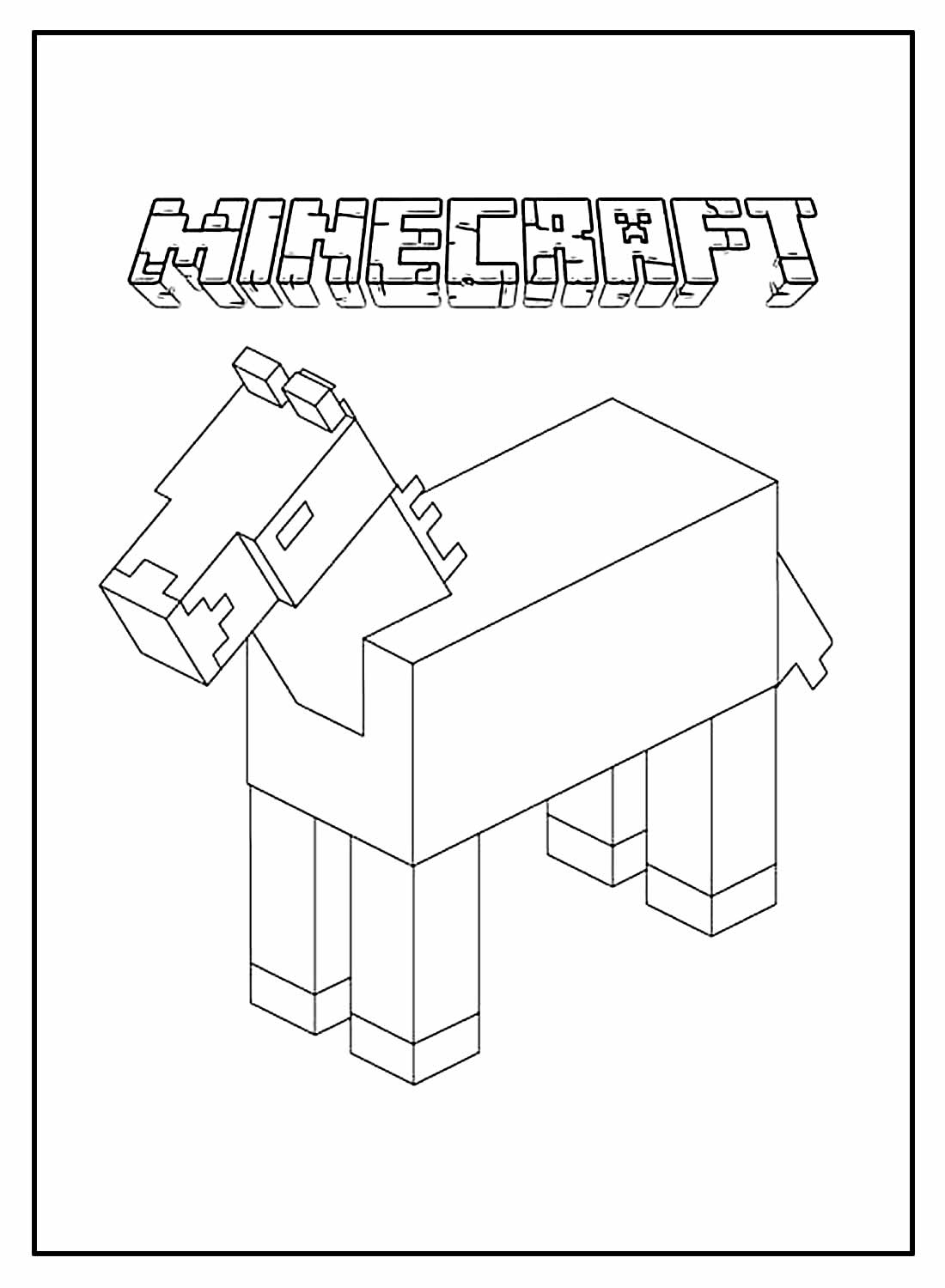 Desenhos de Minecraft para colorir e pintar