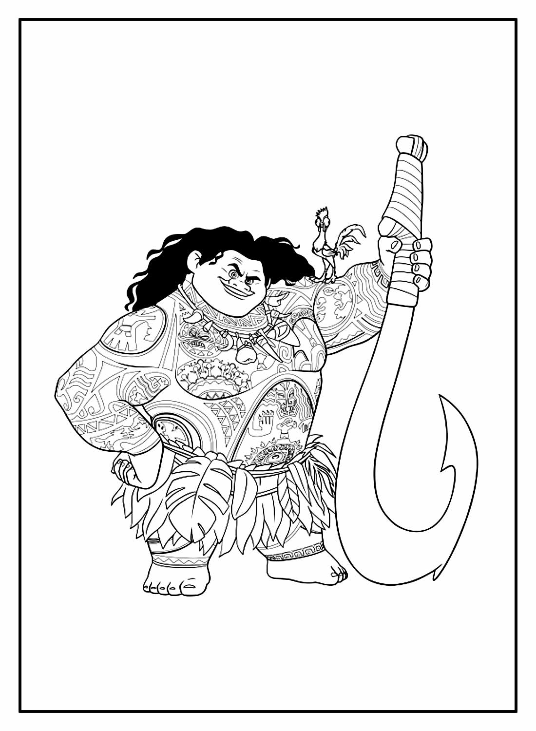 Desenhos Moana Colorir