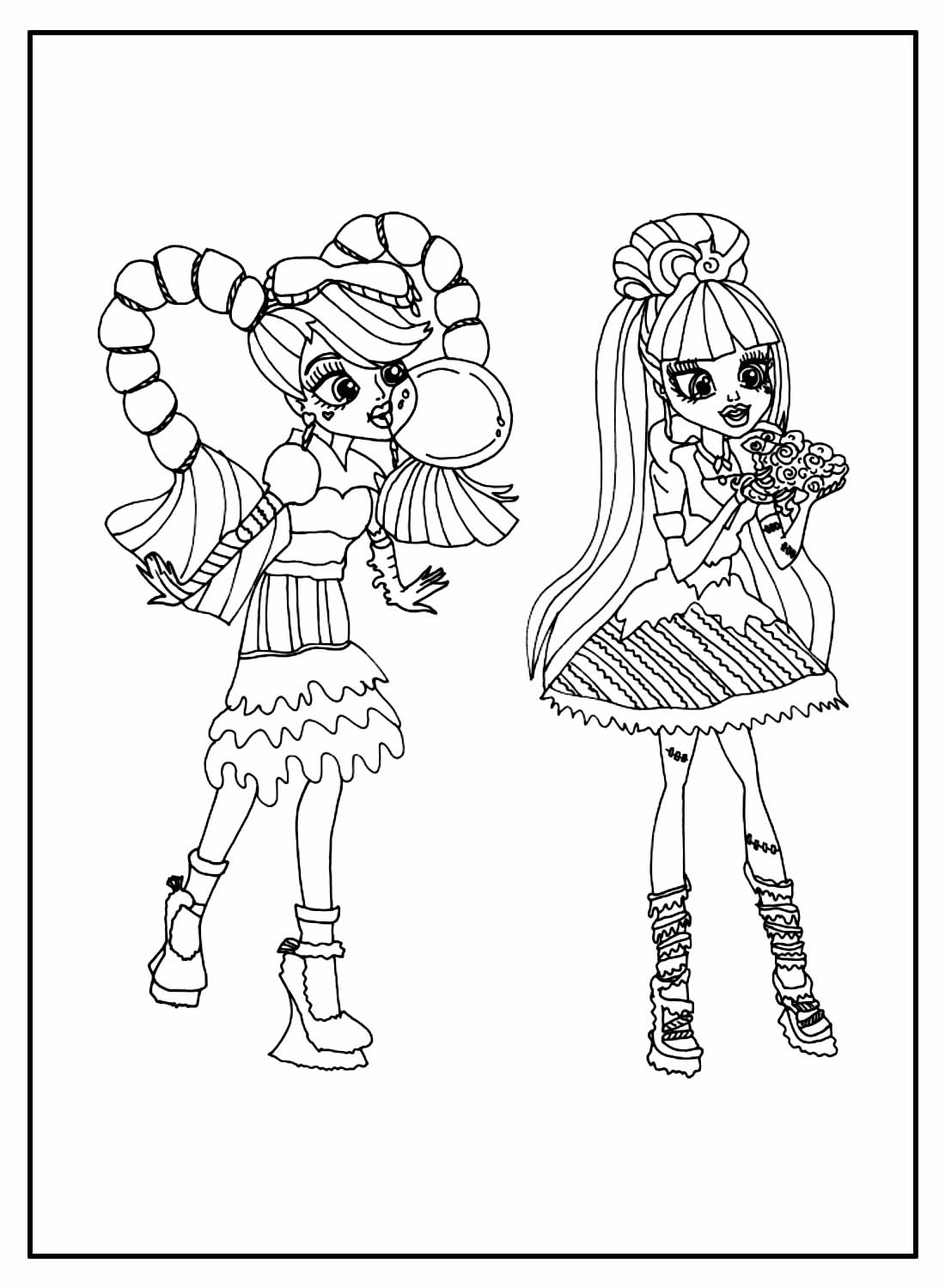 Desenhos para colorir e pintar Monster High