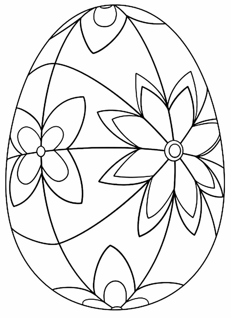 Desenhos para colorir de Ovo de Páscoa