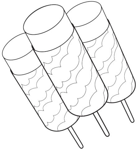 sorvete e picole para colorir