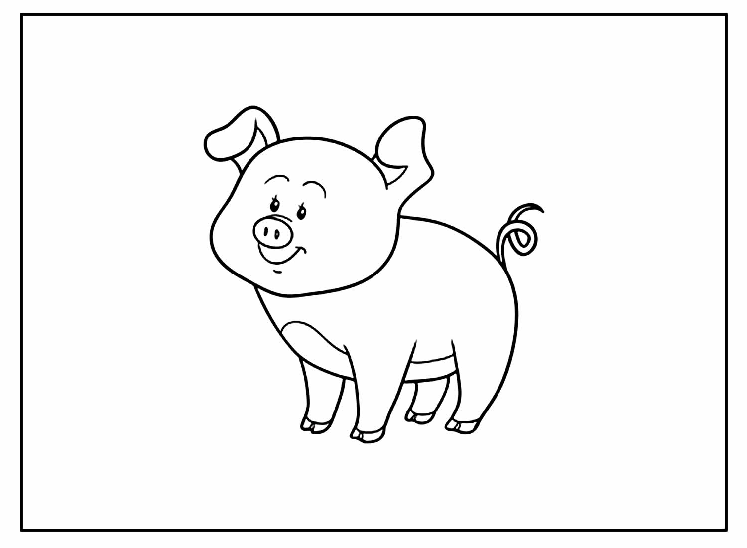 Desenho para colorir de Porquinhos