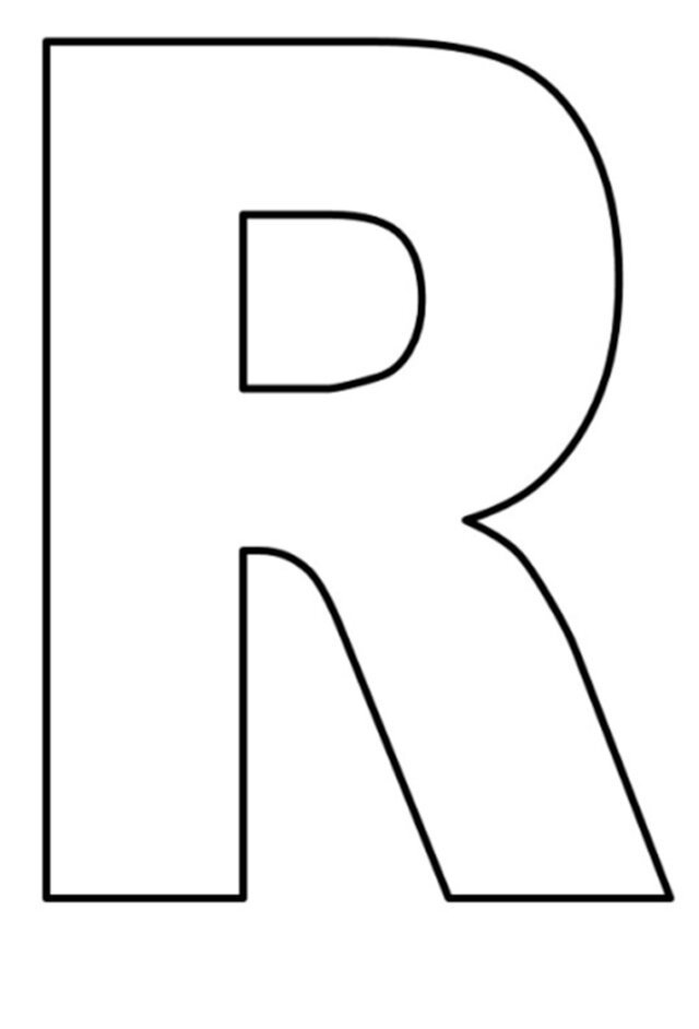 moldes de letras grandes sem serifa