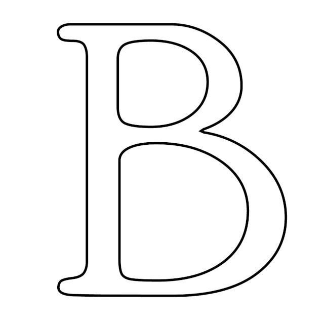moldes da letra b para imprimir