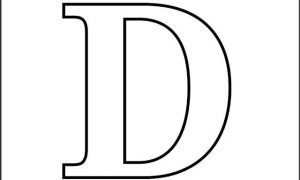 Moldes de letra D para imprimir - Como fazer em casa