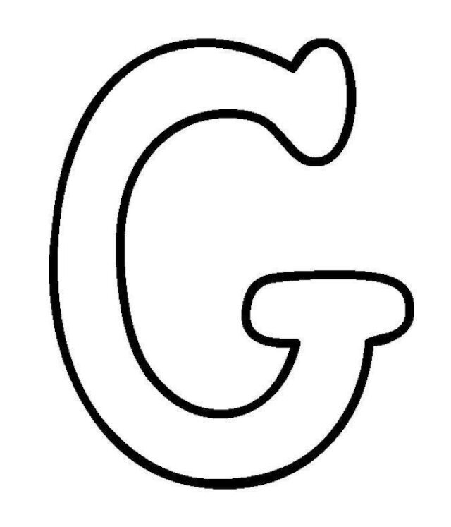 moldes da letra g