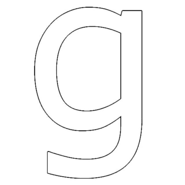 moldes da letra g
