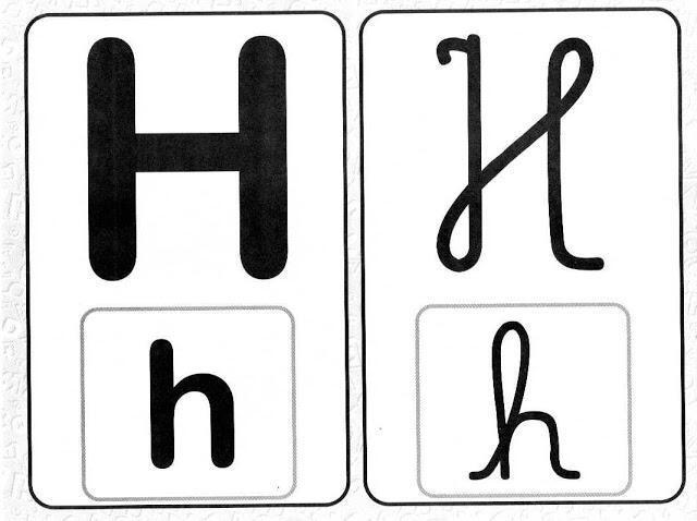 h para caligrafia