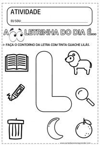 Moldes da letra L para imprimir - Como fazer em casa