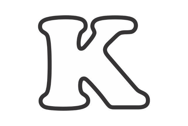 Moldes da letra K