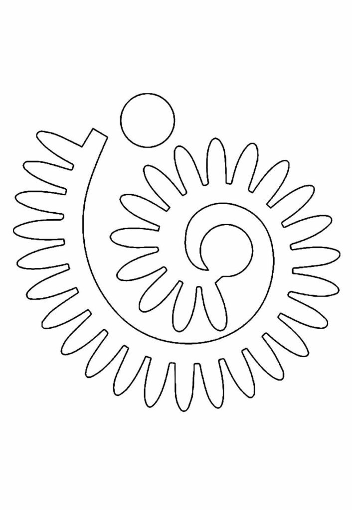 Molde Espiral para Flor