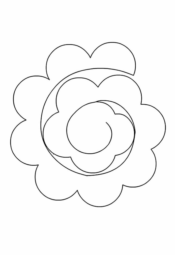 Molde de Flor Espiral