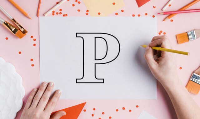 moldes de letra p para imprimir