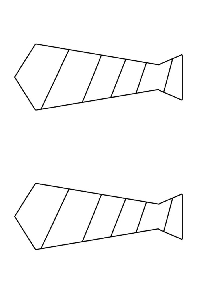 Moldes de Gravatas para Dia dos Pais