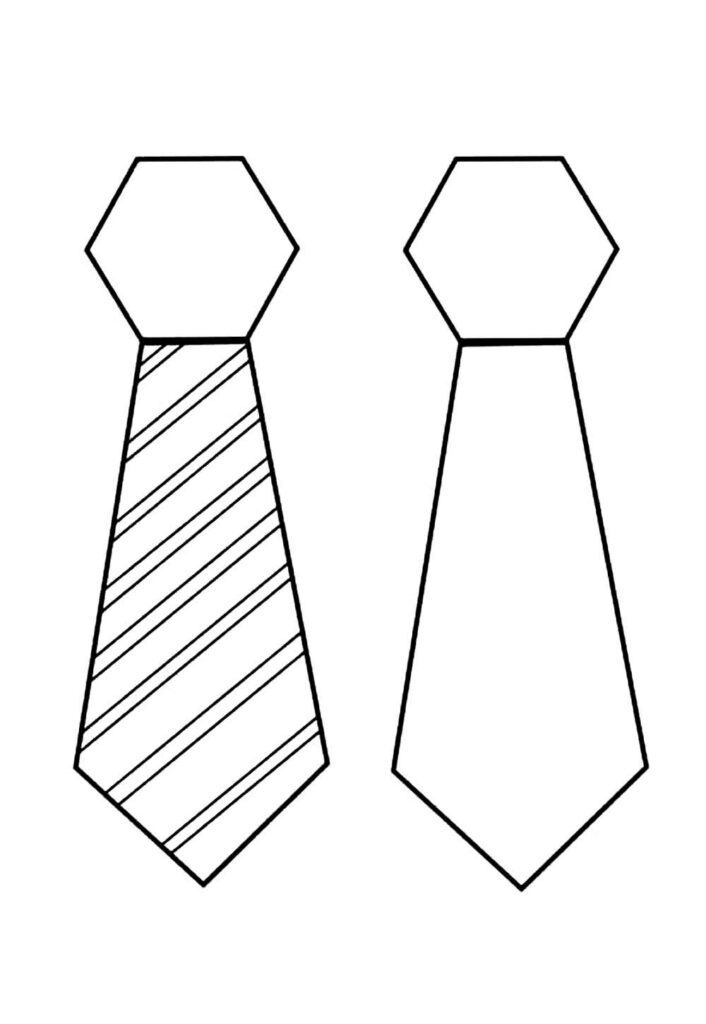 Moldes de Gravata para Dia dos Pais