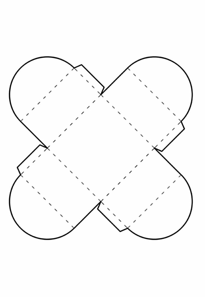 Modelo de Caixinha para Imprimir