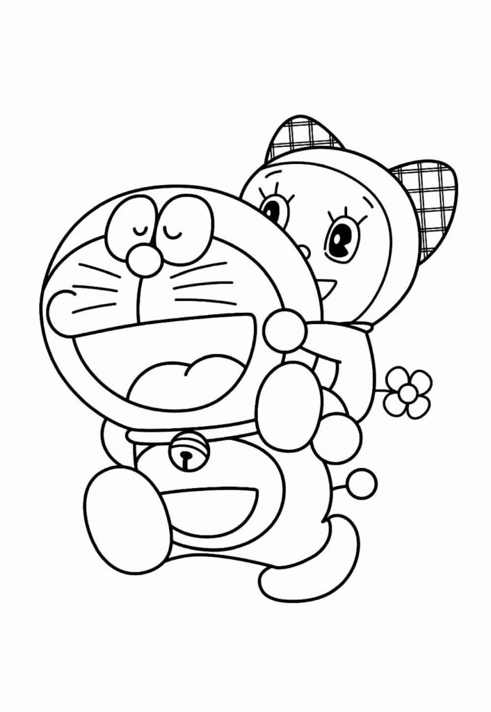 Desenhos de Anime para colorir - Doraemon para pintar