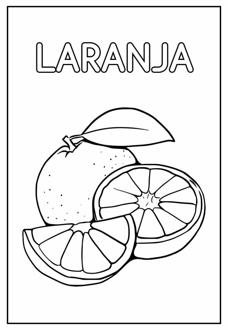 Desenhos de Frutas para imprimir e colorir - Como fazer em casa
