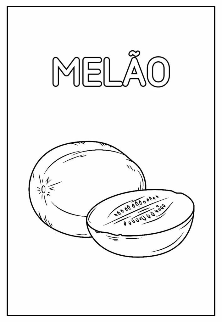 Desenho de Melão para colorir
