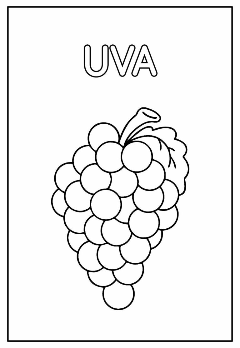 Desenhos de Frutas para imprimir e colorir - Como fazer em casa