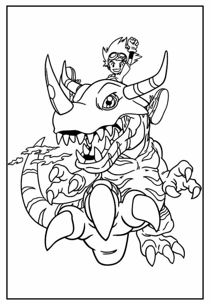 Desenho para imprimir de Digimon