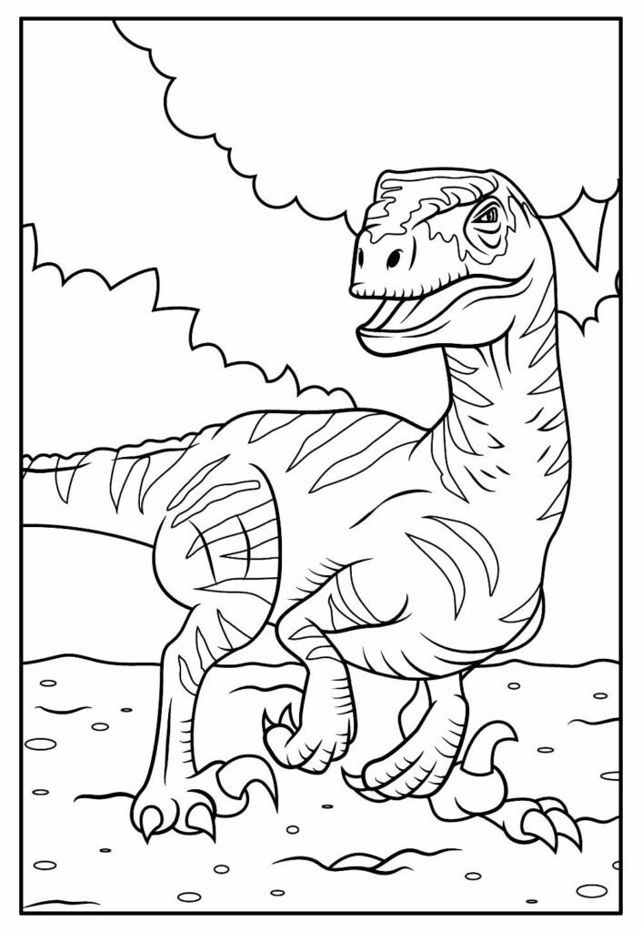 Desenho para Colorir Dinossauro Jurassic World 