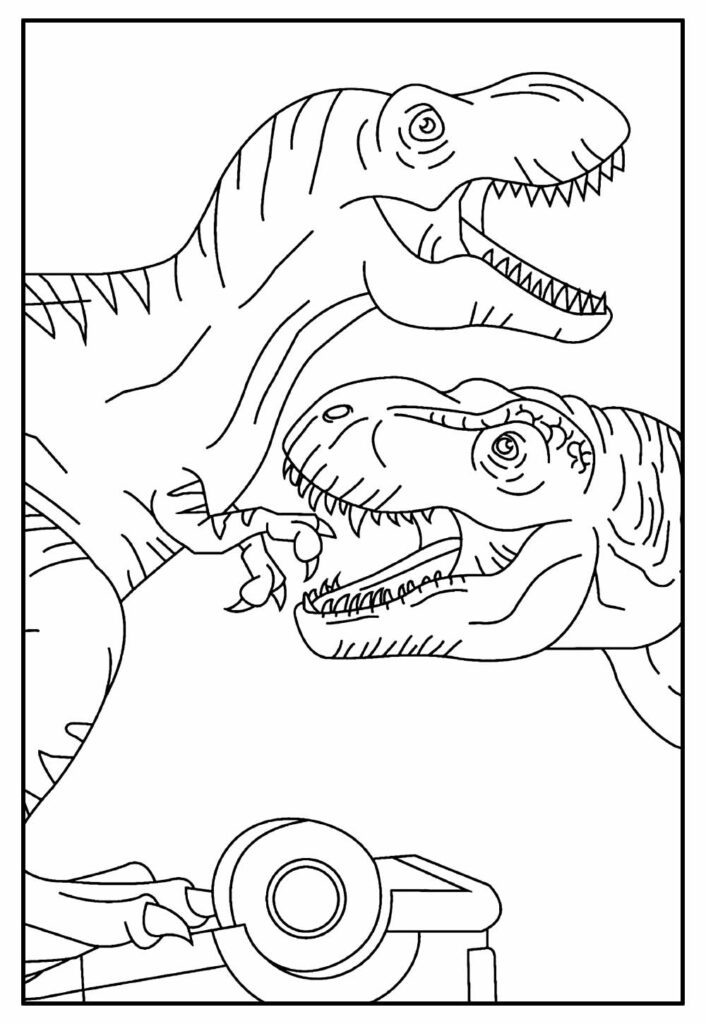 Desenhos para colorir de Jurassic Park