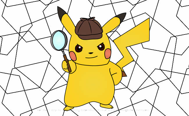 Desenhos do Pikachu para colorir