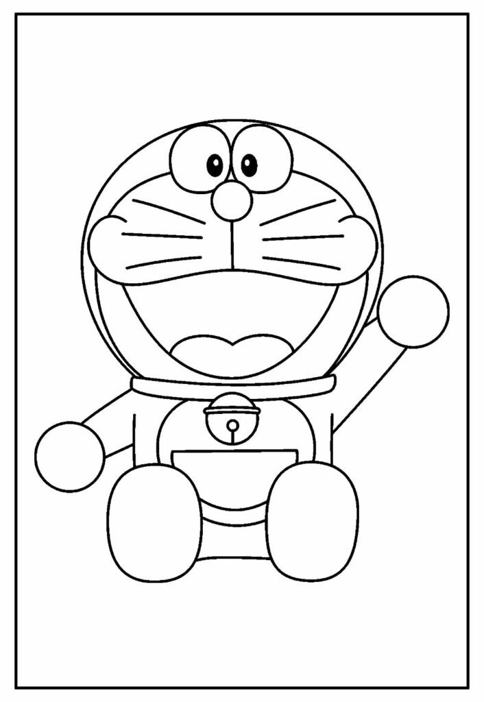 Modelos para colorir de Doraemon