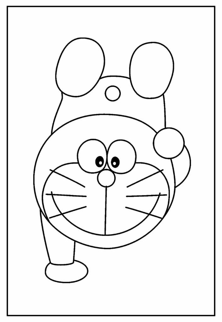 Desenho de Doraemon para pintar