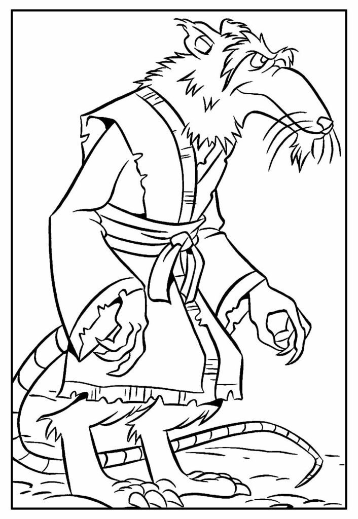 Desenho Tartarugas Ninja - Mestre Splinter