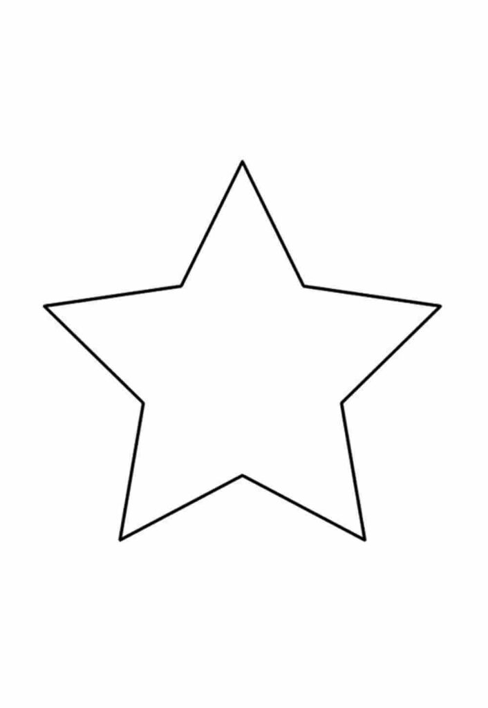 Estrela para imprimir - Molde