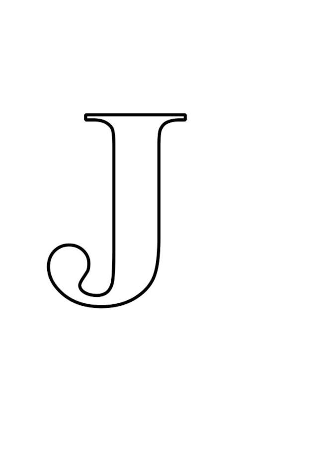 Moldes da letra J