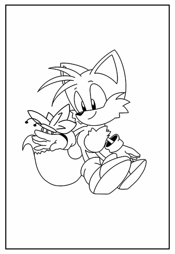 Pintar desenho de Tails