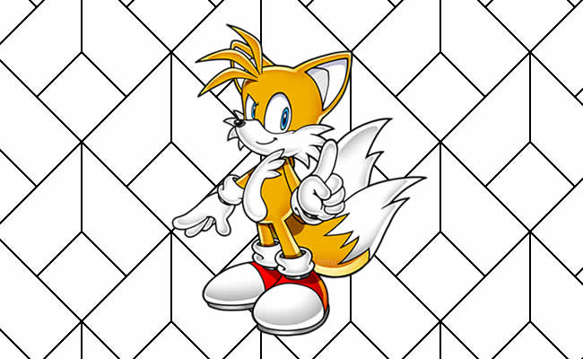 Desenhos de Tails para Imprimir e Colorir