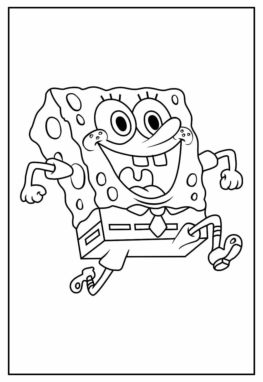 Desenhos de Bob Esponja para pintar e colorir