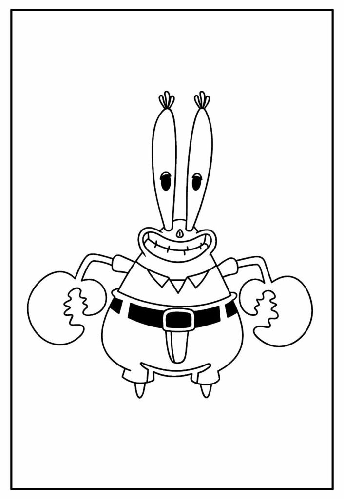 Desenho do Sirigueijo para colorir