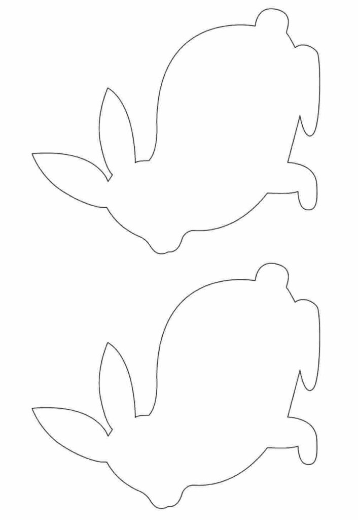 Molde Coelhinhos
