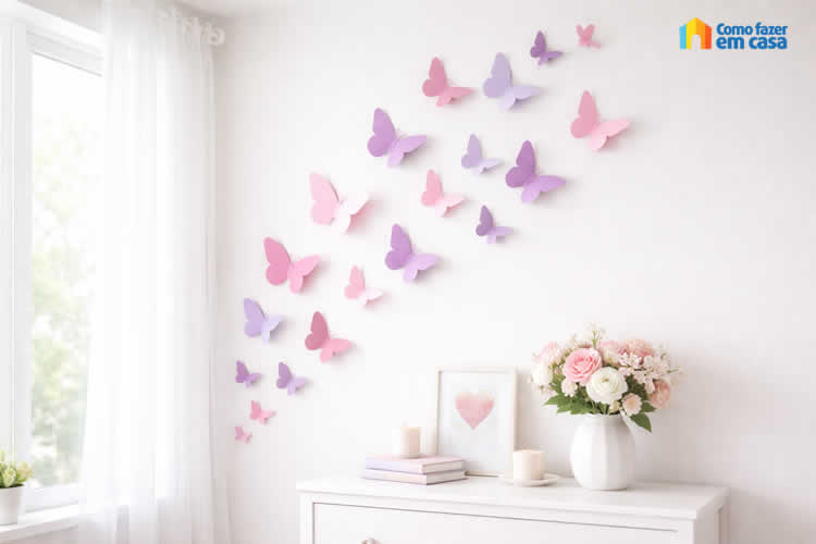 Moldes de Borboletas de Papel