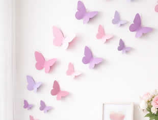 Moldes de Borboletas de Papel