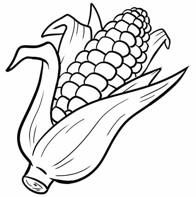 Desenhos de milho para colorir - Como fazer em casa