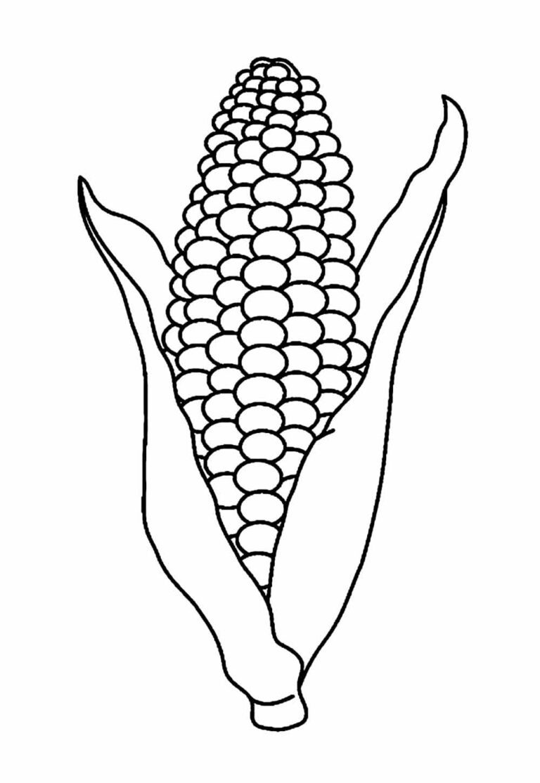 Desenhos de Milho para colorir - Como fazer em casa