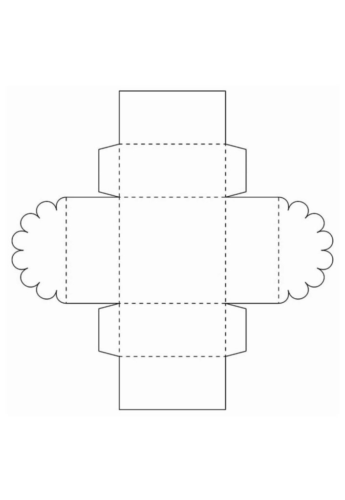 Molde de Caixinha de Papel
