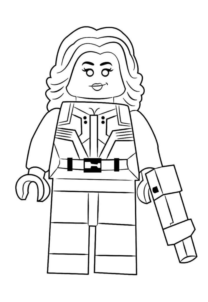 Desenho de Lego para imprimir e colorir