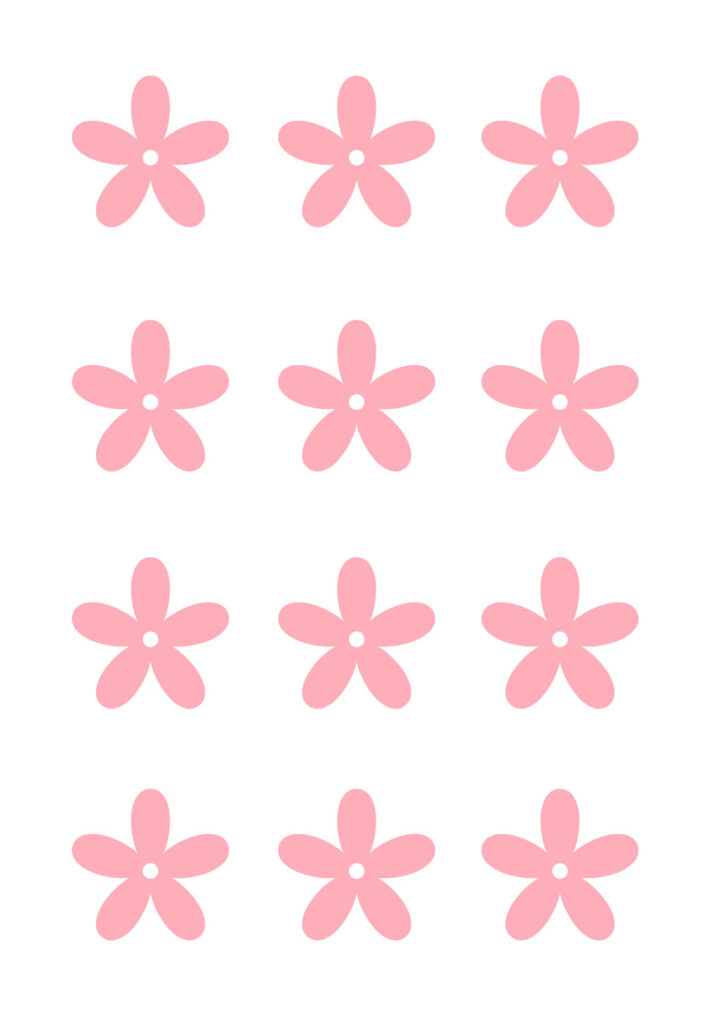 Moldes de Flores Pequenas